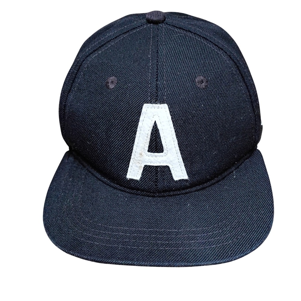 Kids Nine O'Clock Company Vancouver Black Snapback Hat Felt A Patch 1914 Cap